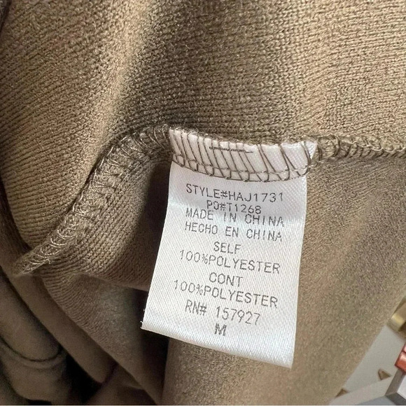 La Miel patch fleece shacket (NWOT) SZ MED - Picture 4 of 5